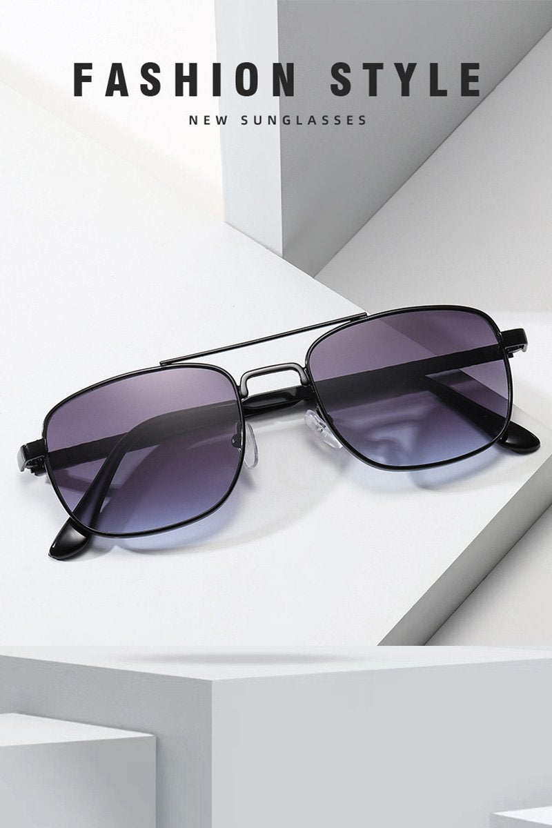 FLAT TOP FRAME SQUARE SUNGLASSES