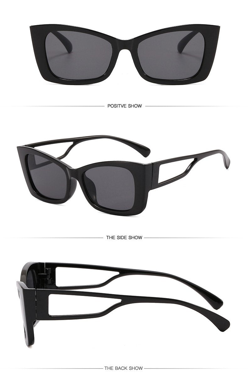 LAYERED FRAME CAT EYE SUNGLASSES