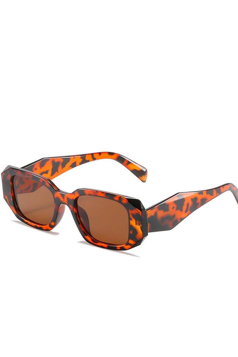 WIDE SQUARE FRAME FASHION SUNGLASSES