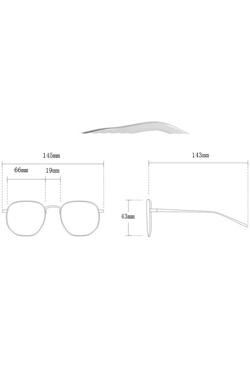 OVAL FRAME FASHION GLASSES