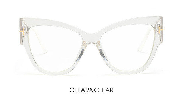 Gradient Points Cat Eye Sunglasses